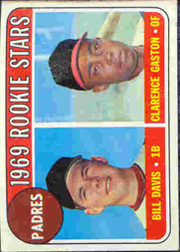 1969 Topps Baseball Cards      304     Rookie Stars-Bill Davis-Clarence Gaston RC